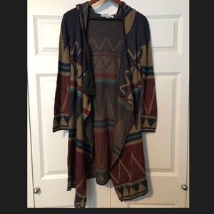 Aztec Duster Length Cardi